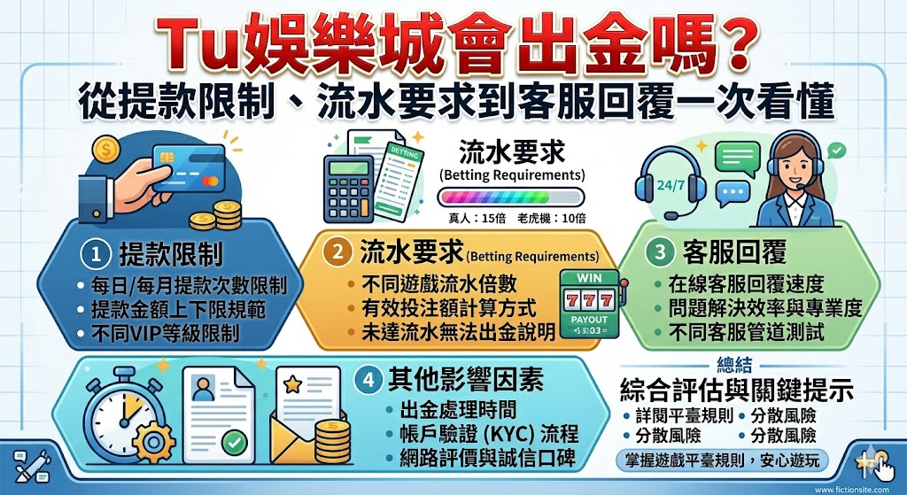 Tu娛樂城會出金嗎？從提款限制、流水要求到客服回覆一次看懂
